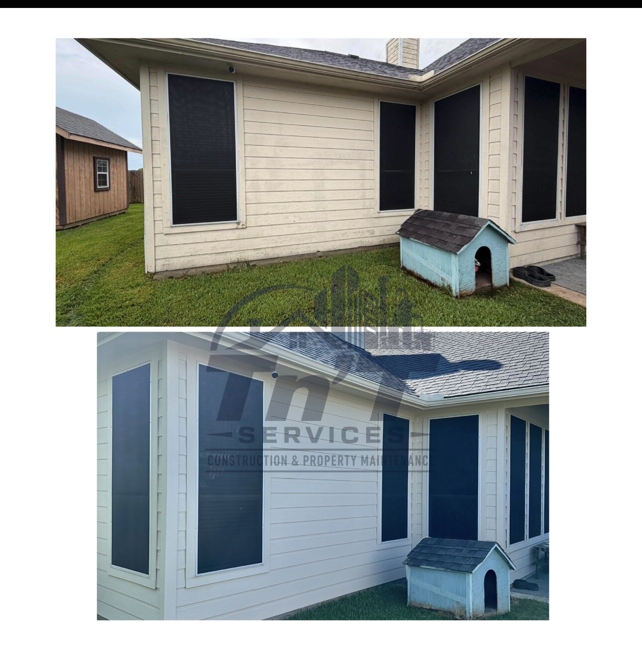Exterior Surface Restoration before and after